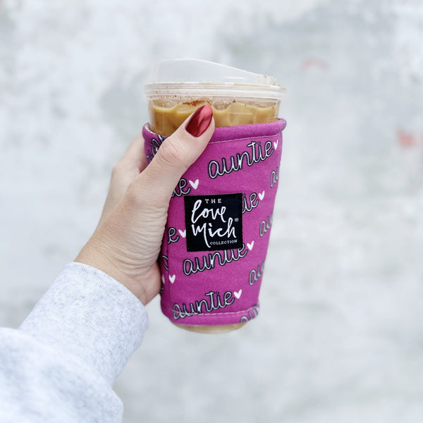 Auntie - Plum - Coffee Cozy - Love Mich Exclusive – Love Mich®
