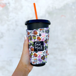 *PRE-ORDER* Spooky Babe - Coffee Cozy - Love Mich X Cut It Out Cutters Exclusive Collab