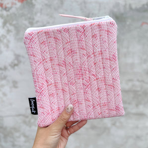 Blush Cobblestone - Quilted E-Reader Sleeve