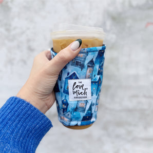 Snowy Village - Coffee Cozy
