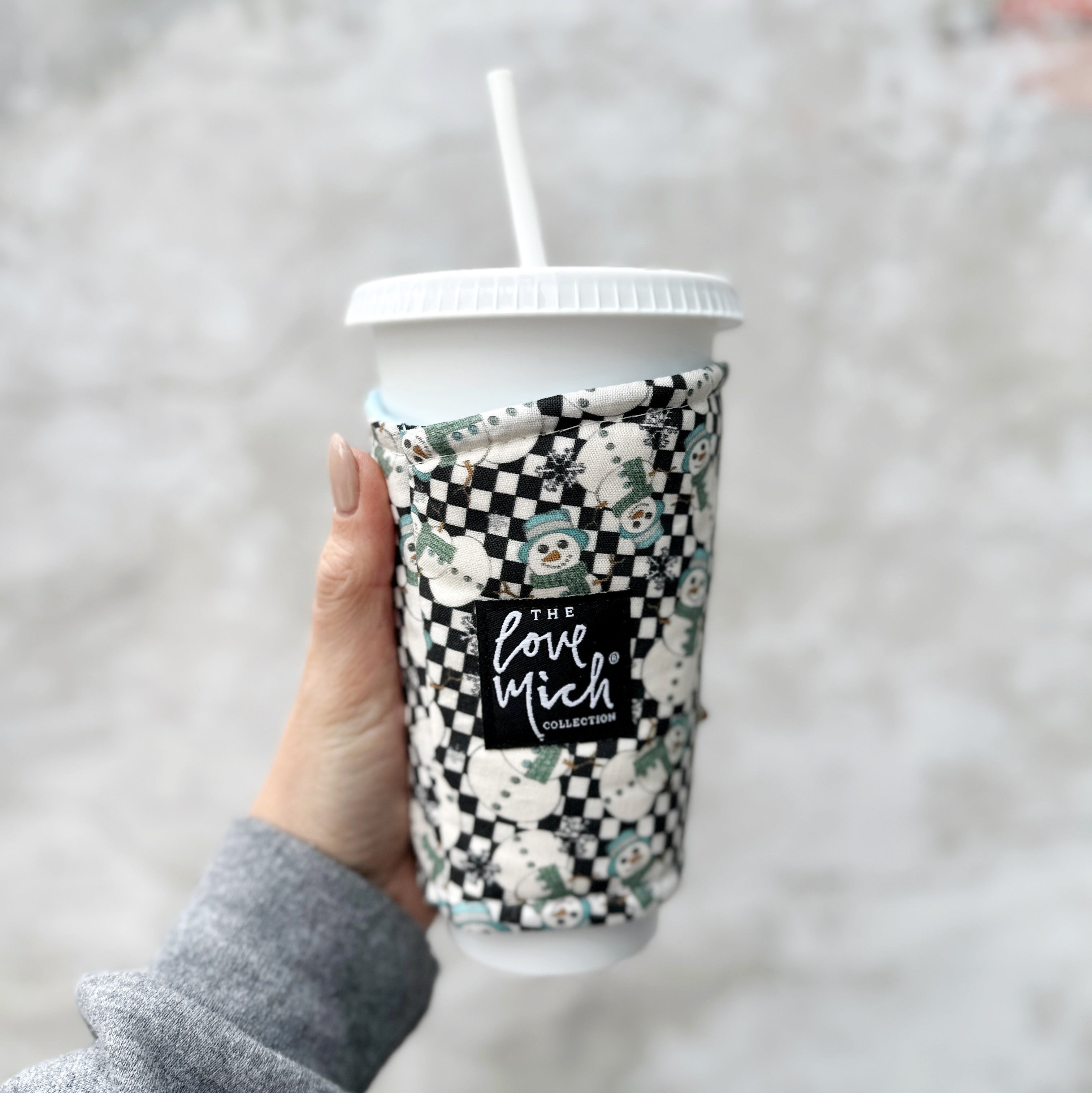 Iced Coffee Cozy. Drink Cozy. Hot/Cold Sleeve. Ice Coffee Drink