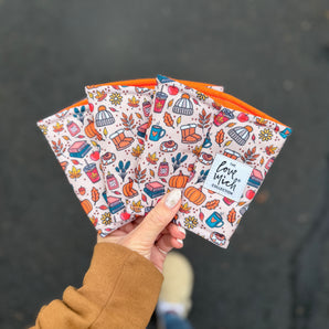 Cozy Season Doodles - Coffee Cozy - Drink Sleeve