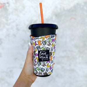 All Hallows' Eve - Coffee Cozy - Love Mich X Cut It Out Cutters Exclusive Collab