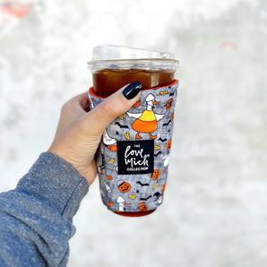 Silly Spooky Geese  - Coffee Cozy - Drink Sleeve