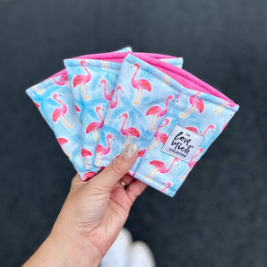 PRE-ORDER - Flamingos - Coffee Cozy - Drink Sleeve