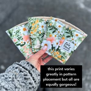 Sage Floral - Coffee Cozy - Drink Sleeve