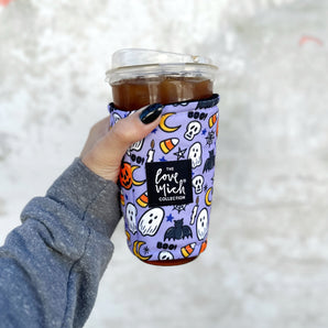 Halloween Doodles  - Coffee Cozy - Drink Sleeve