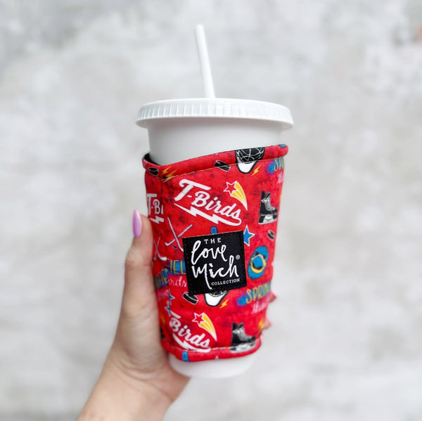 LoveMich X Springfield Thunderbirds - Coffee Cozy – Love Mich®