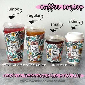 Happy Floral - Coffee Cozy