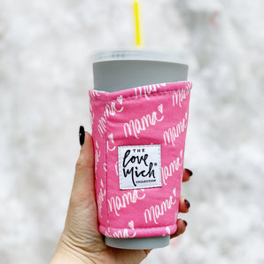 Bubblegum Pink - Mama - Coffee Cozy - Love Mich Exclusive