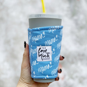 Cloud Blue- Mama - Coffee Cozy - Love Mich Exclusive