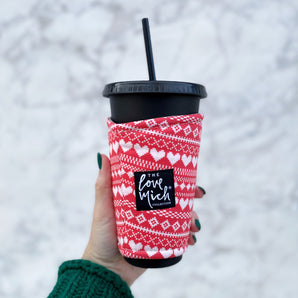 Fair Isle - Coffee Cozy