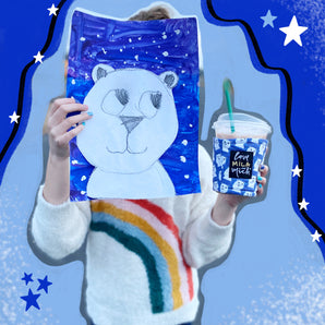 Mila Polar Bear - Coffee Cozy - Love Mich Exclusive
