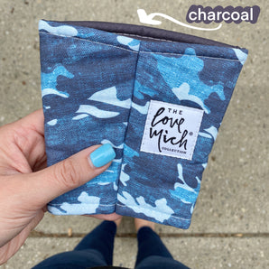 Navy Blue Camo - Coffee Cozy